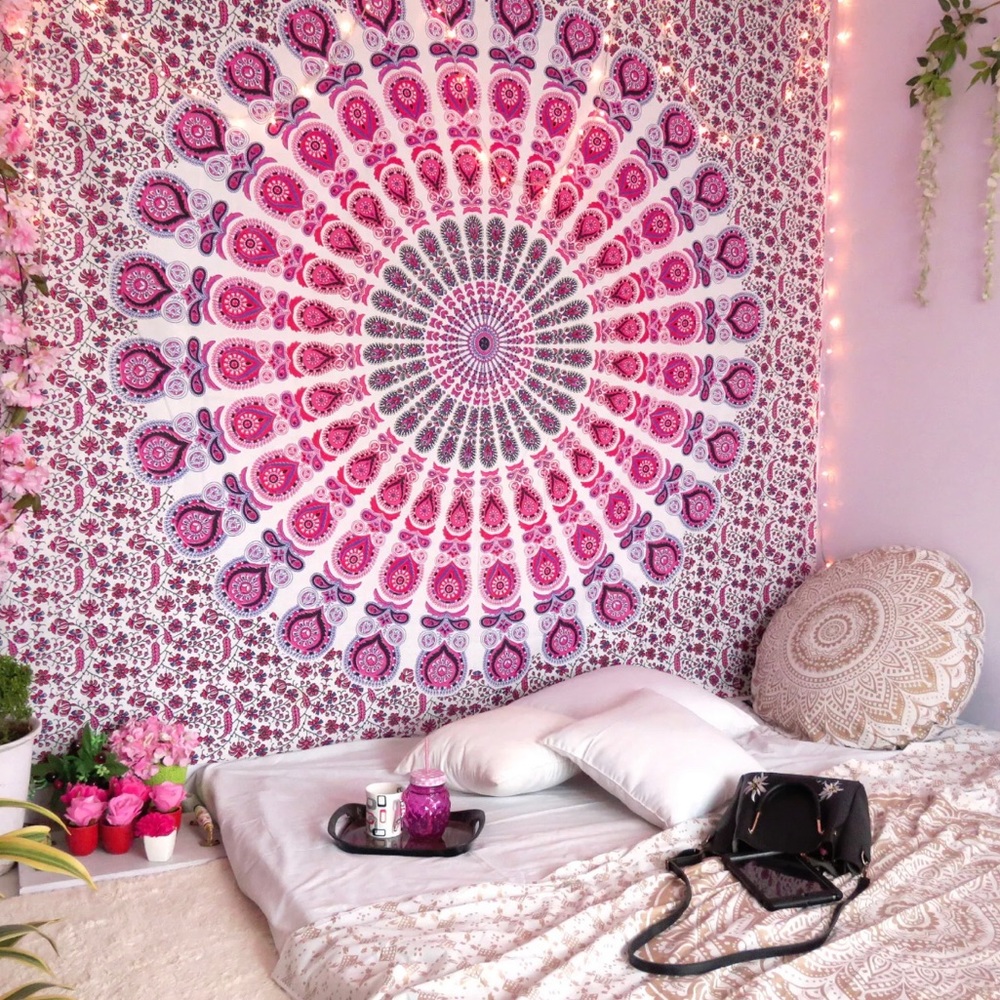 Pink and Purple Tapestry